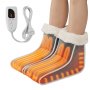VEVOR Split Elektrische Voetenwarmer, Dubbelzijdig Verwarmingskussen voor Voeten, 6-standen Verwarmde Pantoffels Voetenwarmer met Timer en Automatische Uitschakeling, Zachte Flanellen Verwarmde Laarzen, Wasbaar, Warm Cadeau voor Vrouwen Mannen