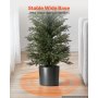 VEVOR Kunstplantenset 2 stuks. Kunstmatige cipressen met PP-pot 2438mm, decoratieve plant voor balkon, kantoor, veranda, terras, tuin, UV-bestendig, groenblijvende kunstboom gemaakt van PE, levensecht, binnen en buiten.