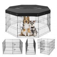 VEVOR puppyren puppybox puppyhek dierenbox met deksel 76x61cm