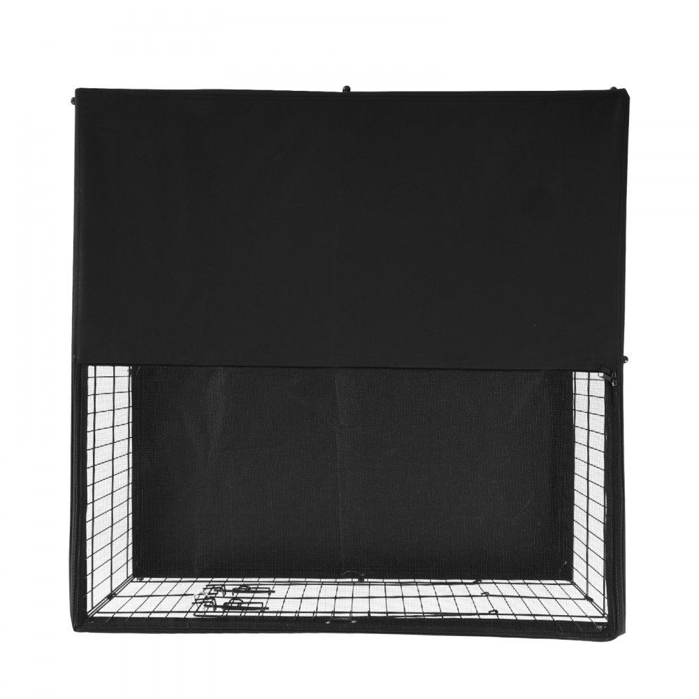 VEVOR Hondenren, 4-pack panelen van 610 x 910 mm, opvouwbare metalen puppyren, hondenhek met deur, bovenklep en vloermat, ren voor honden, katten en andere kleine dieren