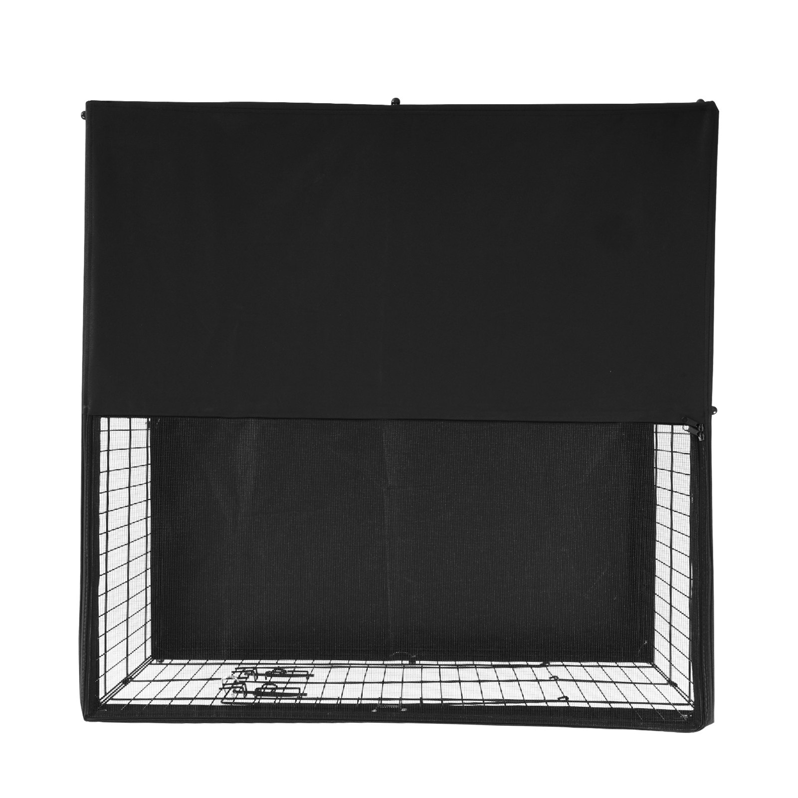 VEVOR Hondenren, 4-pack panelen van 610 x 910 mm, opvouwbare metalen puppyren, hondenhek met deur, bovenklep en vloermat, ren voor honden, katten en andere kleine dieren