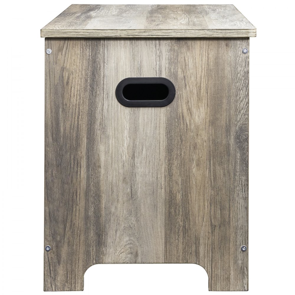 VEVOR Wooden Toy Chest for Kids, Toddler Toy Storage Box with Flip-Top Lid and Safety Hinge, 38.98 x 15.55 x 18.9" Large Kids Storage Bench for Playroom, Bedroom, Living Room or Entryway, Gray