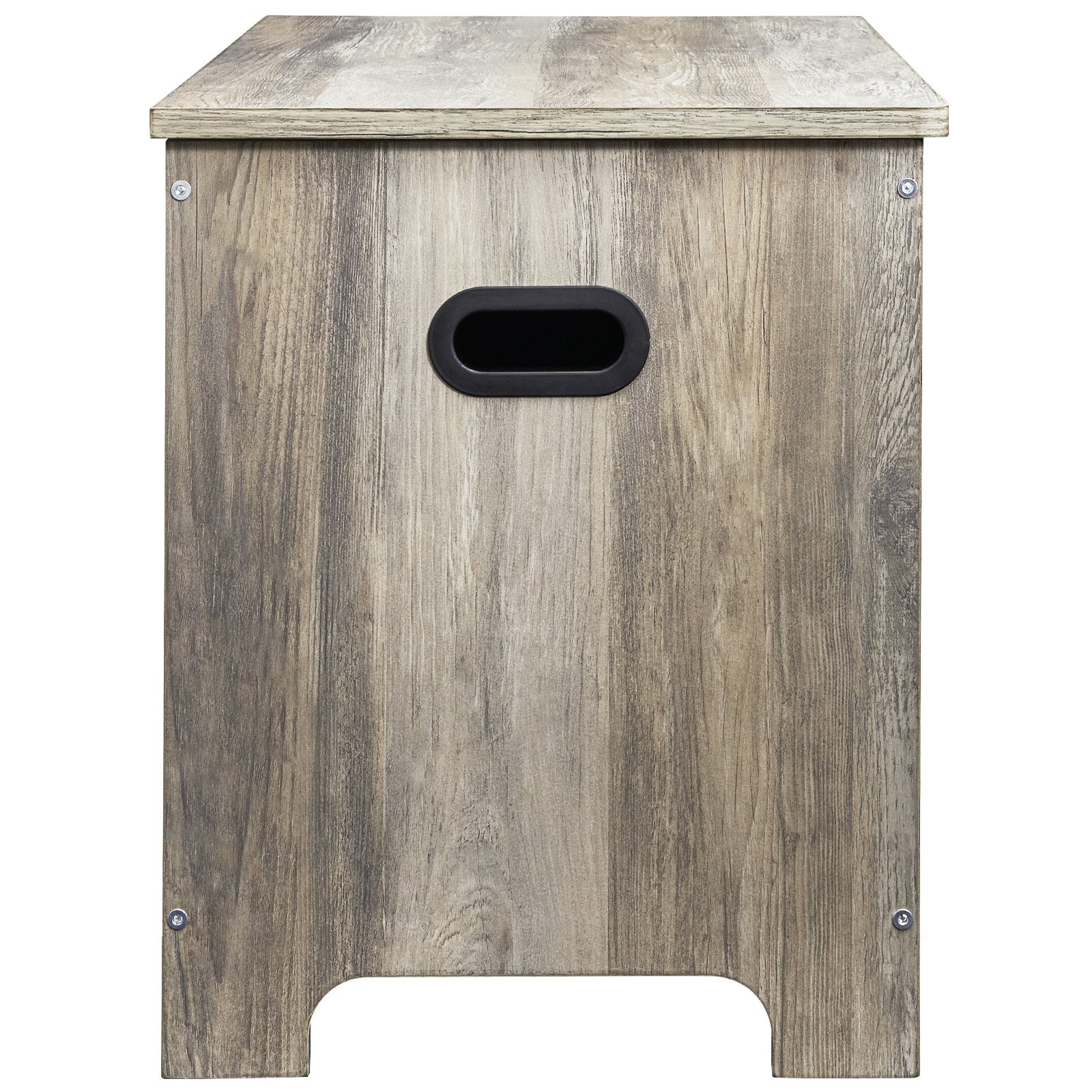 VEVOR Wooden Toy Chest for Kids, Toddler Toy Storage Box with Flip-Top Lid and Safety Hinge, 38.98 x 15.55 x 18.9" Large Kids Storage Bench for Playroom, Bedroom, Living Room or Entryway, Gray