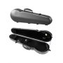 VEVOR 4/4 Full Size Violin Case, Built-in Hygrometer, Lightweight Portable Travel Carrying Bag, with Plush Lining, Dual Shoulder Straps, Anti-Scratch, Professional Triangular Shape, for Violin, Black