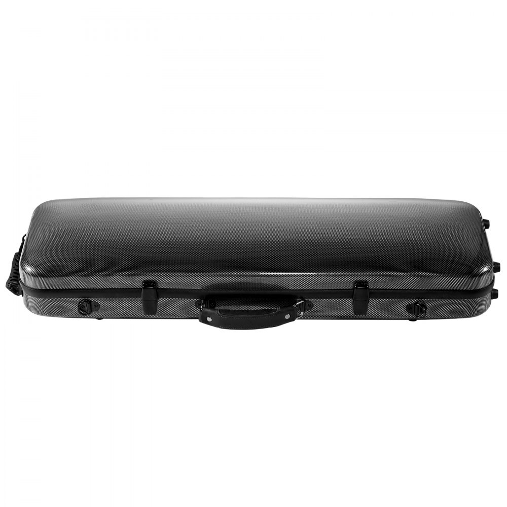 VEVOR 
with Plush Lining, Shoulder Straps, Anti-Scratch, Professional Oblong Shape, for Violin, Black