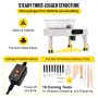 VEVOR Pottery Wheel Ceramic Forming Machine, 9.8" LCD Touch Screen Clay Wheel, 350W Electric DIY Clay  Sculpting Tools with Foot Pedal & Detachable ABS Basin for Adults and Beginners Art Craft Grey