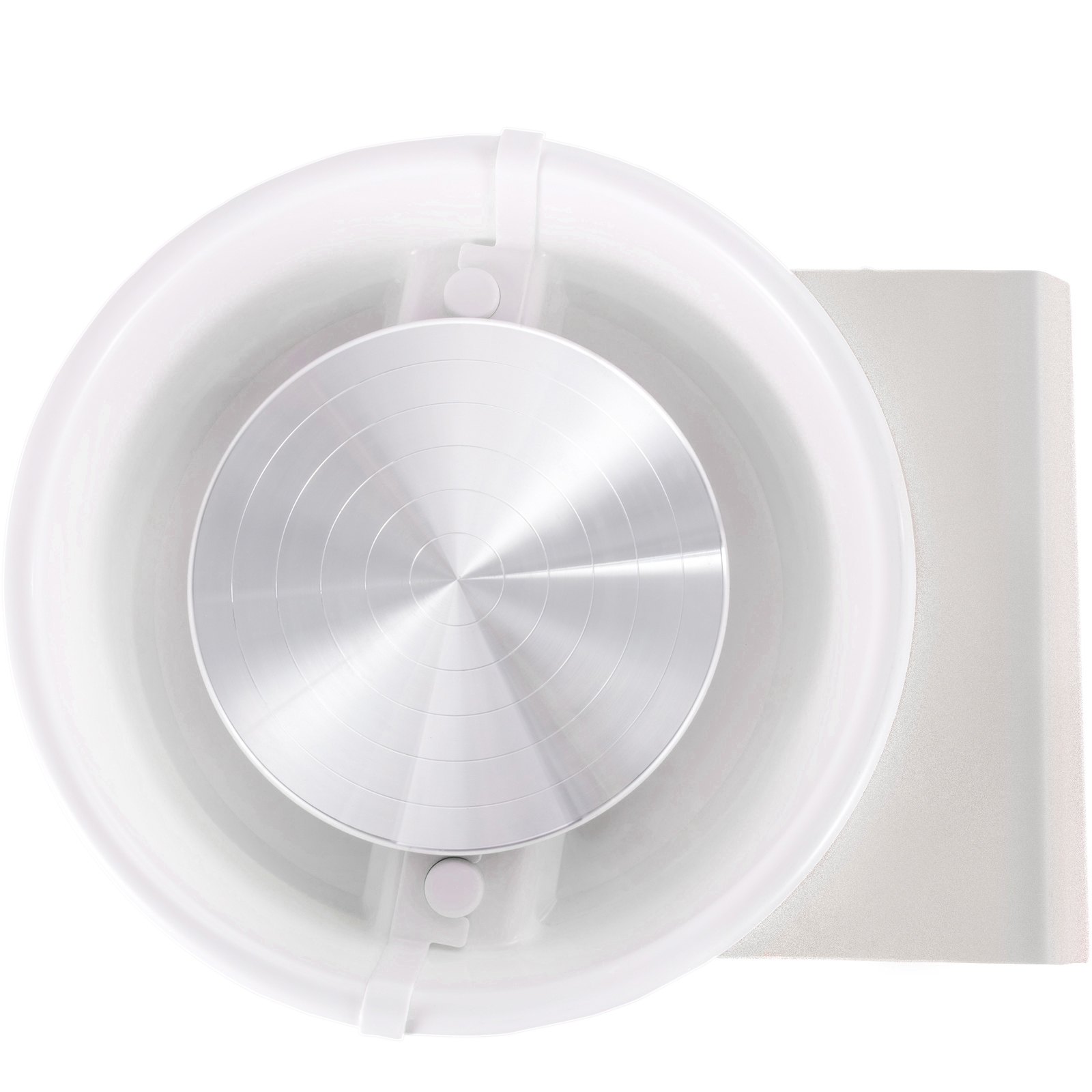 VEVOR Pottery Wheel Ceramic Forming Machine, 9.8" LCD Touch Screen Clay Wheel, 350W Electric DIY Clay  Sculpting Tools with Foot Pedal & Detachable ABS Basin for Adults and Beginners Art Craft Grey