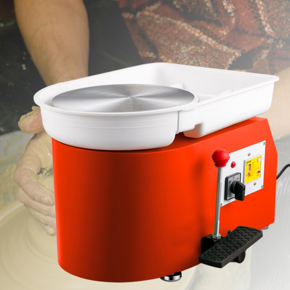 VEVOR Pottenbakkersschijf Aardewerk Wiel 28 cm 0-300 Rpm Keramische Wiel Machine 350 W Instelbare Snelheids Vormmachine Beeldhouwgereedschap