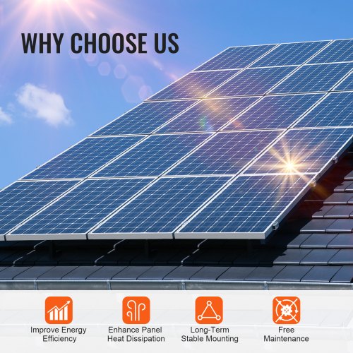 Montagebeugel voor zonnepanelen, aluminium verstelbare eindklemmen