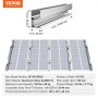 VEVOR Zonnepaneel Montageset, Zonnepaneel Montageset met 10x 100mm Rails, 4x Eindklemmen en 6x Lichtklemmen, Zonnepaneel Montagebeugels voor Metalen Dak, Betonnen Dak, Houten Dak, Paneeldak