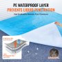 pe waterproof layer prevents liquid penetration, showcasing a VEVOR carpet protection film with high breathability.