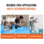 residue-free application of VEVOR carpet protection film for indoor construction, outdoor building, and moving.