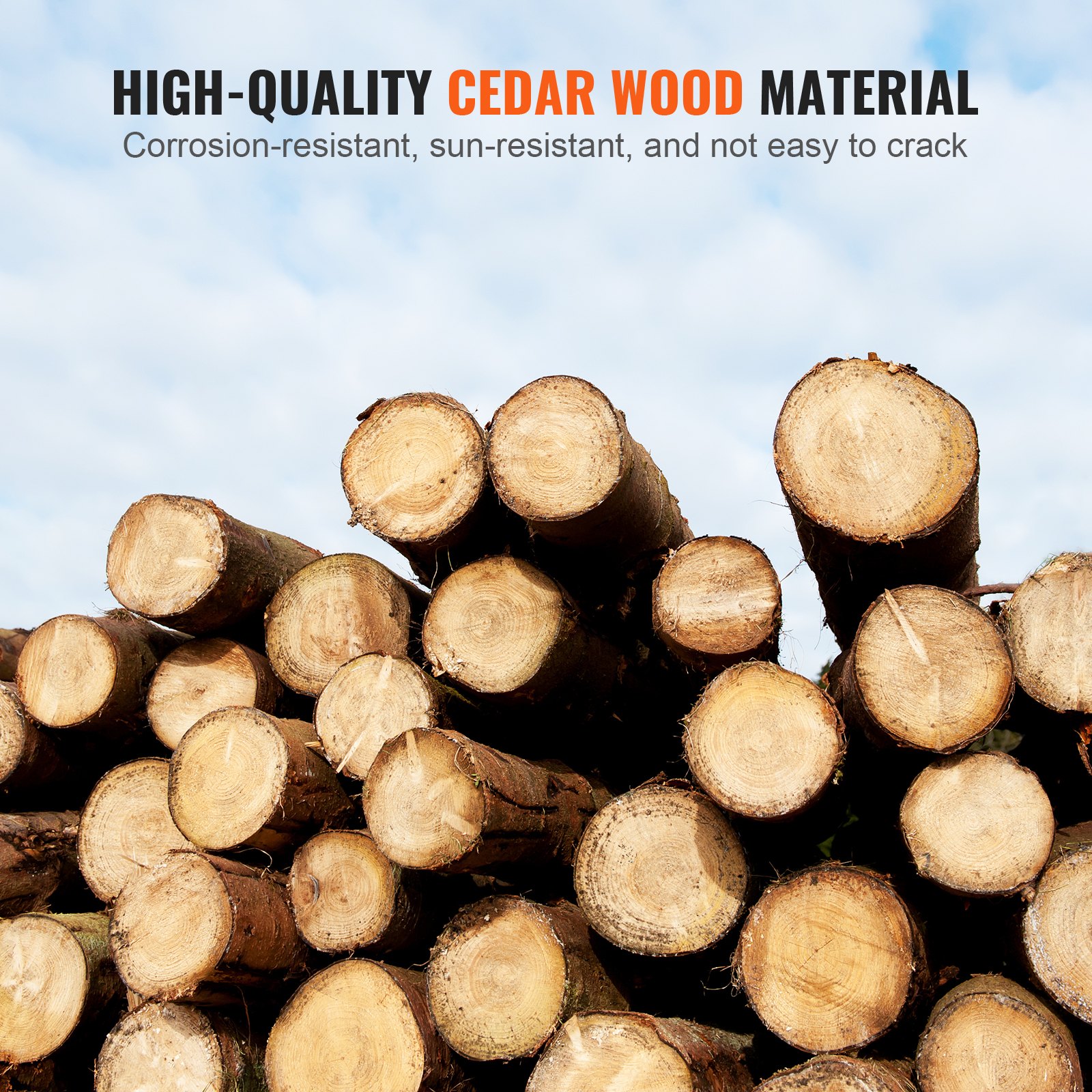 VEVOR Houten Speelhuis Kinderspeelhuis, Tuinhuis voor Kinderen vanaf 2 Jaar, Tuinspeelhut, Speelhuis van Cederhout in Landelijke Stijl met Deur, Raam, Bloempothouder, Grill, Kachel en Spoelbak