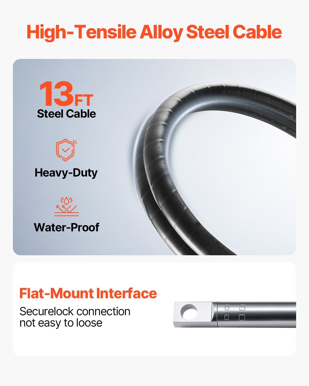 VEVOR Hydraulische Besturing Buitenboordmotor met Kabel 13 Voet SS13713 en Stuurwiel, Hydraulische Besturing voor Boten, Bootaccessoires voor Reizen