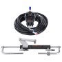 VEVOR hydraulische buitenboordstuurset 90 pk, hydraulisch buitenboordstuursysteem met stuurpompcilinder, maritieme stuursysteemset met spoed van 200 mm