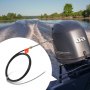VEVOR bootstuurkabel, 520 cm buitenboordmotor stuurkabel, 500 kg hoge treksterkte, stalen stuurwielkabel, compatibel met de meeste enkelvoudige buitenboordmotor stuursystemen, zwart