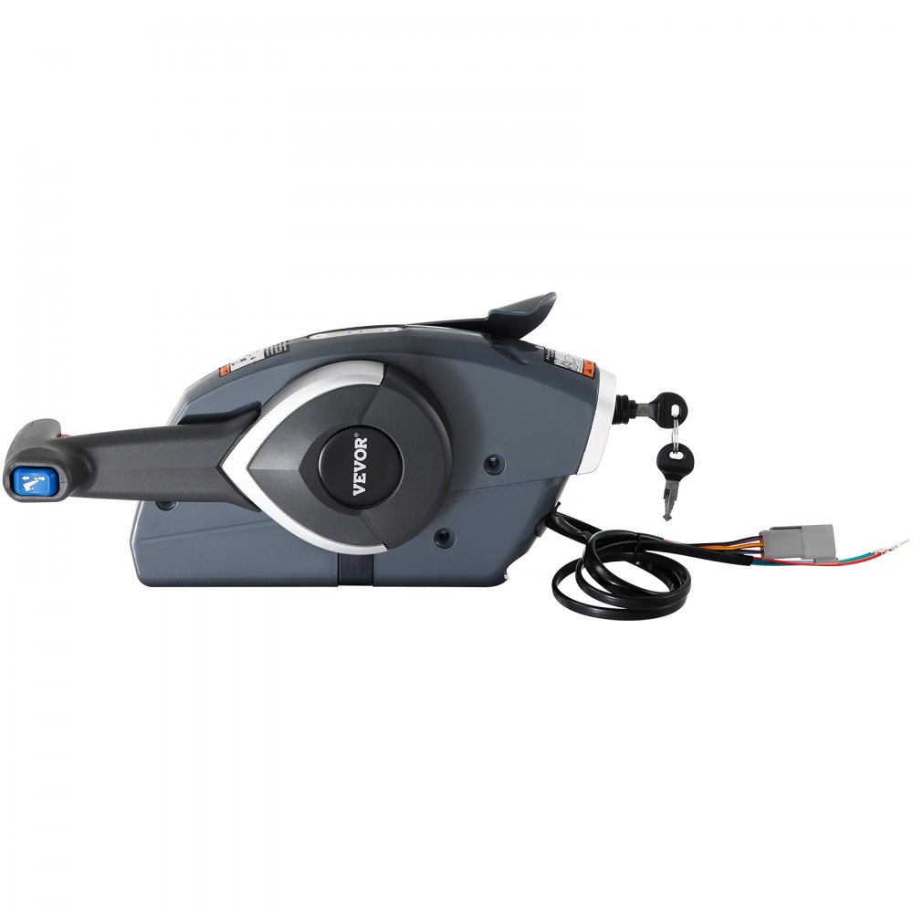 VEVOR Boat Throttle Control 5006180 Boat Control Box Outboard Control Box with Emergency Lanyard Side Mount Remote Control Box Shifter for Mercury Throttle/Shift Boat Motor Remote Control Box