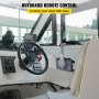 VEVO Boat Throttle Control 703-48205 Boat Marine Outboard Remote Control Box with Emergency Cord & Clip Outboard Steering Control Right Side Mount for 703 Yamaha PUSH Throttle 10 Pin Cable
