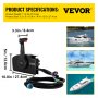 VEVOR Boat Throttle Control 881170A13 Remote Control Box Outboard Remote Control Box with 15' harness with 14 Pin Deutshe Connector For Mercury Outboard Engine Gasoline