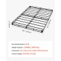 VEVOR Boxspring Bedframe (Queen Size) met Wasbare Stoffen Hoes, Metalen Frame (2010 x 1510 x 102 mm) voor Queen Size Bedden, 102 mm Matrasbovenzijde, Max. Draagvermogen 1587,57 kg, Matrasbodem