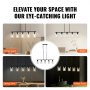 VEVOR 5-Light Kitchen Island Pendant Lights 60W Adjustable Dining Room Light E27