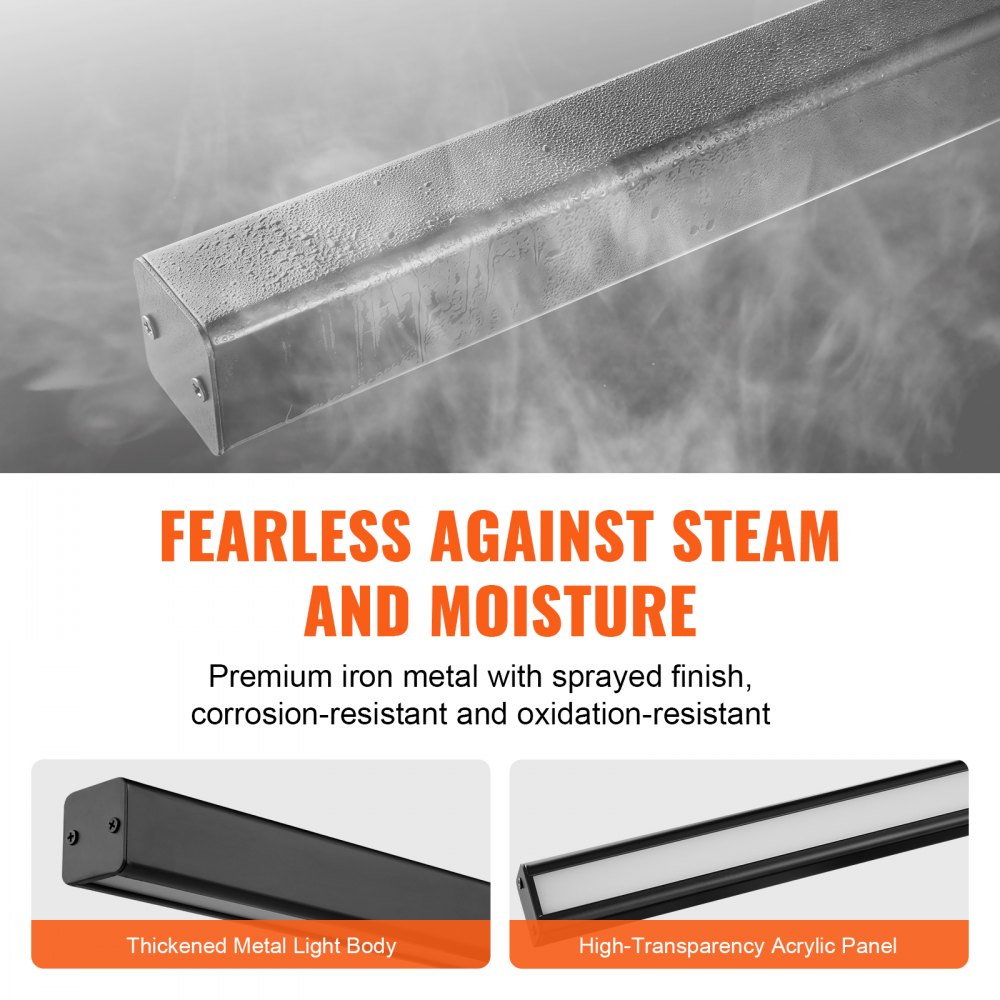 VEVOR Dimmable Linear Pendant Light, 20W, 47 in LED Linear Light Fixture Chandelier with Remote Control Acrylic Lampshade, Adjustable 3000K-6000K Color Temperature Brightness, for Dining Room Kitchen