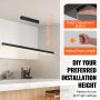 VEVOR Dimmable Linear Pendant Light, 20W, 47 in LED Linear Light Fixture Chandelier with Remote Control Acrylic Lampshade, Adjustable 3000K-6000K Color Temperature Brightness, for Dining Room Kitchen