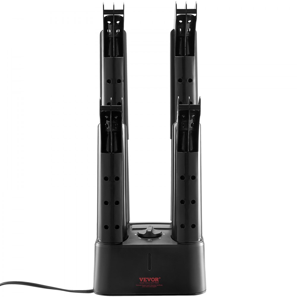 VEVOR 4-buis verwijderbare schoenendroger Laarzendroger Warmteblazer Timer