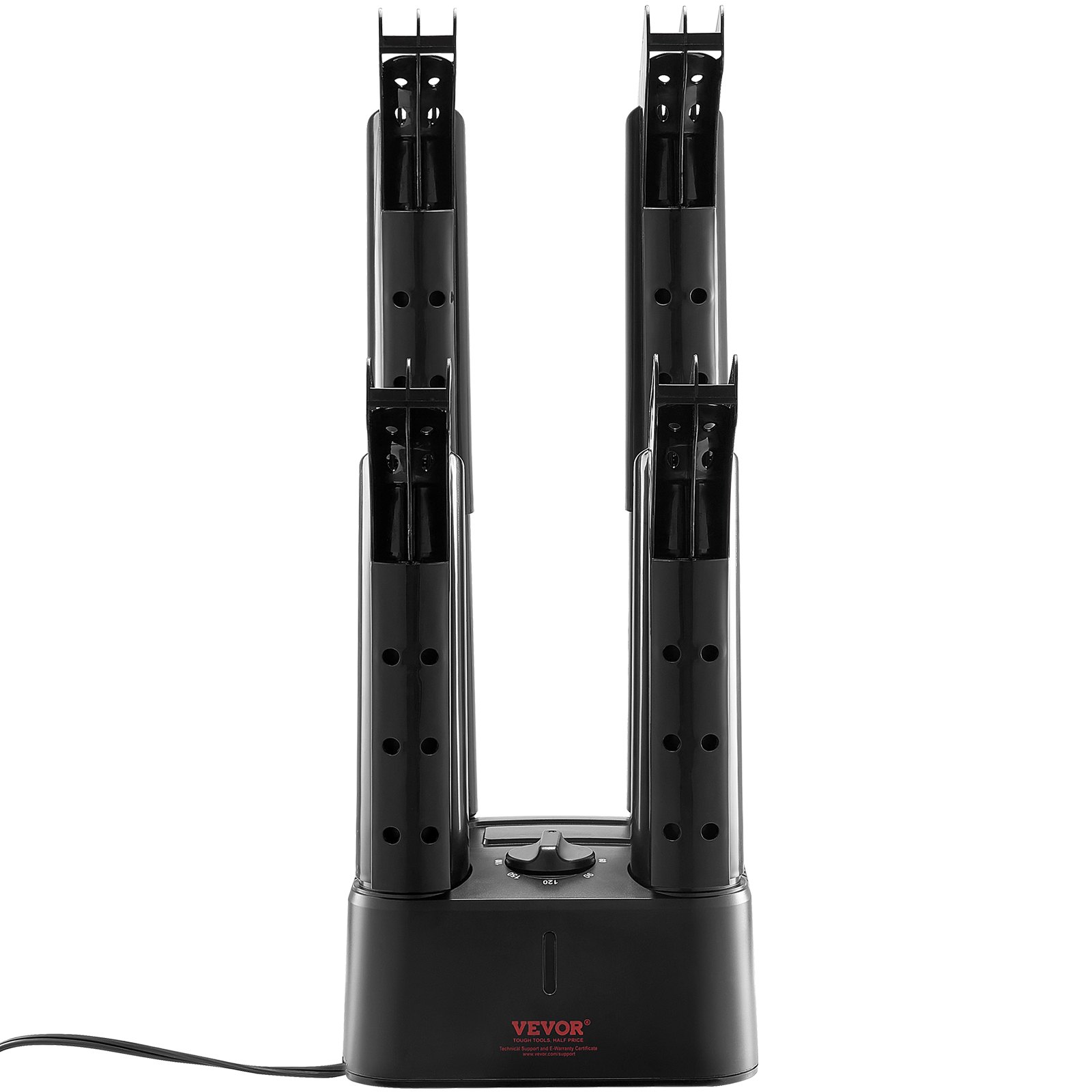 VEVOR 4-buis verwijderbare schoenendroger Laarzendroger Warmteblazer Timer