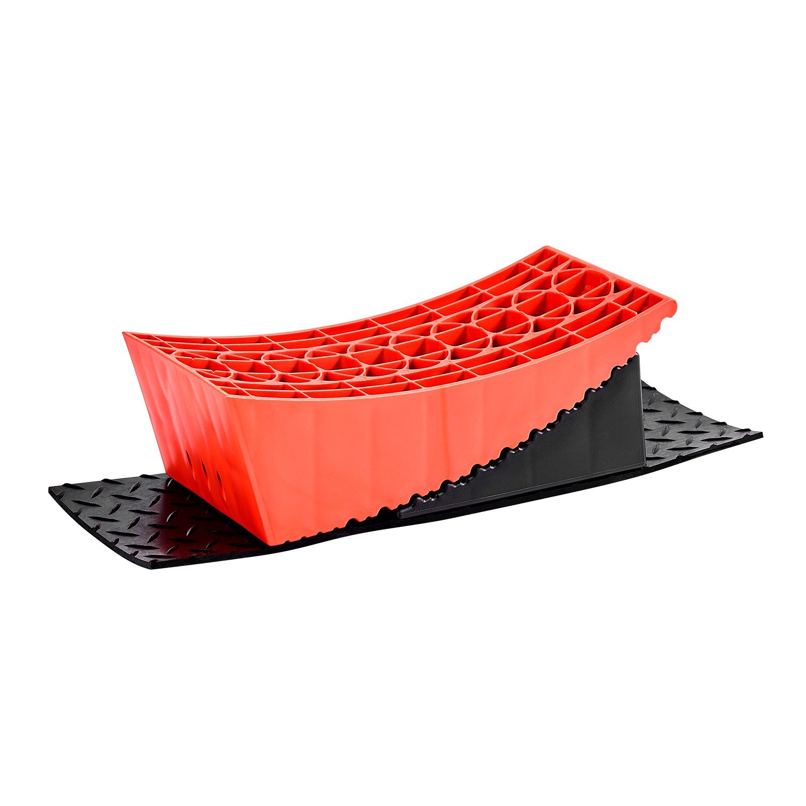 VEVOR RV-nivelleringsapparaten 2 stuks RV-nivelleringsblokken tot 4.000 kg Wielblokken, max. 101,6 cm nivelleringshoogte, gebogen nivelleringsapparatenset met antislipmat