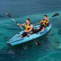VEVOR Inflatable Kayak, 2-Person Inflatable Recreational Kayak 700LBS Capacity, Leak & Puncture-Resistant with Padded Seat, PVC Drop-Stitch Floor, 2 Paddles, Hand Pump & Carry Bag for Fishing Camping