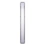 VEVOR 609 x 70 x 70 mm lineaire doucheafvoer, verspringend met tegelinzetstuk, geborsteld roestvrij staal 304, rechthoekige douchevloerafvoer, lineaire afvoer met stelvoeten, haarzeef, zilver