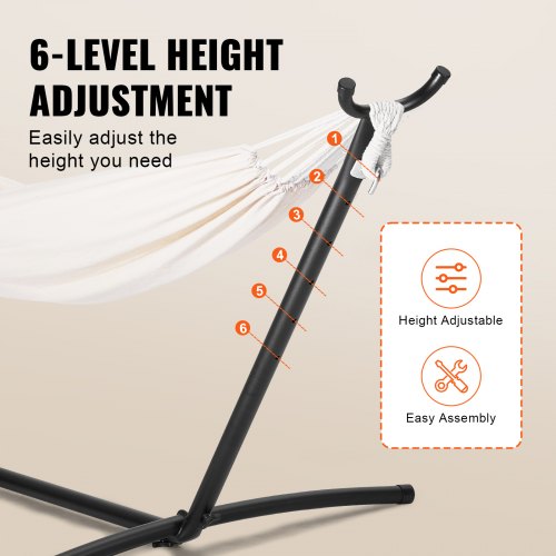 Potenza® Hangmat met standaard 2 persoons – STABIEL metalen frame tot Potenza® Hangmat met standaard 2 persoons – STABIEL metalen frame tot