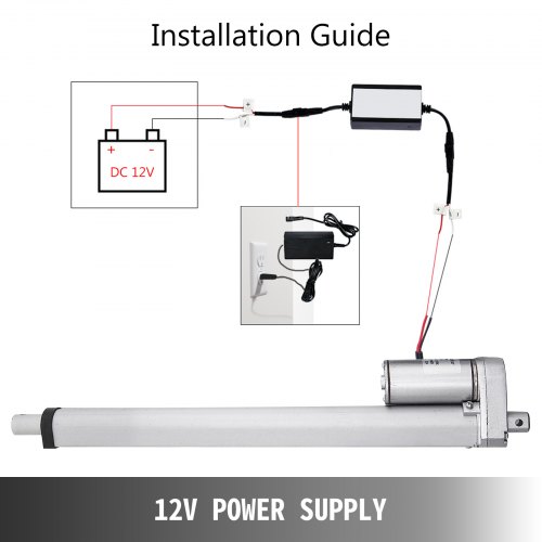 12 "Lineaire Actuator Slag 900N DC 12V voor Fauteuil TV Lift