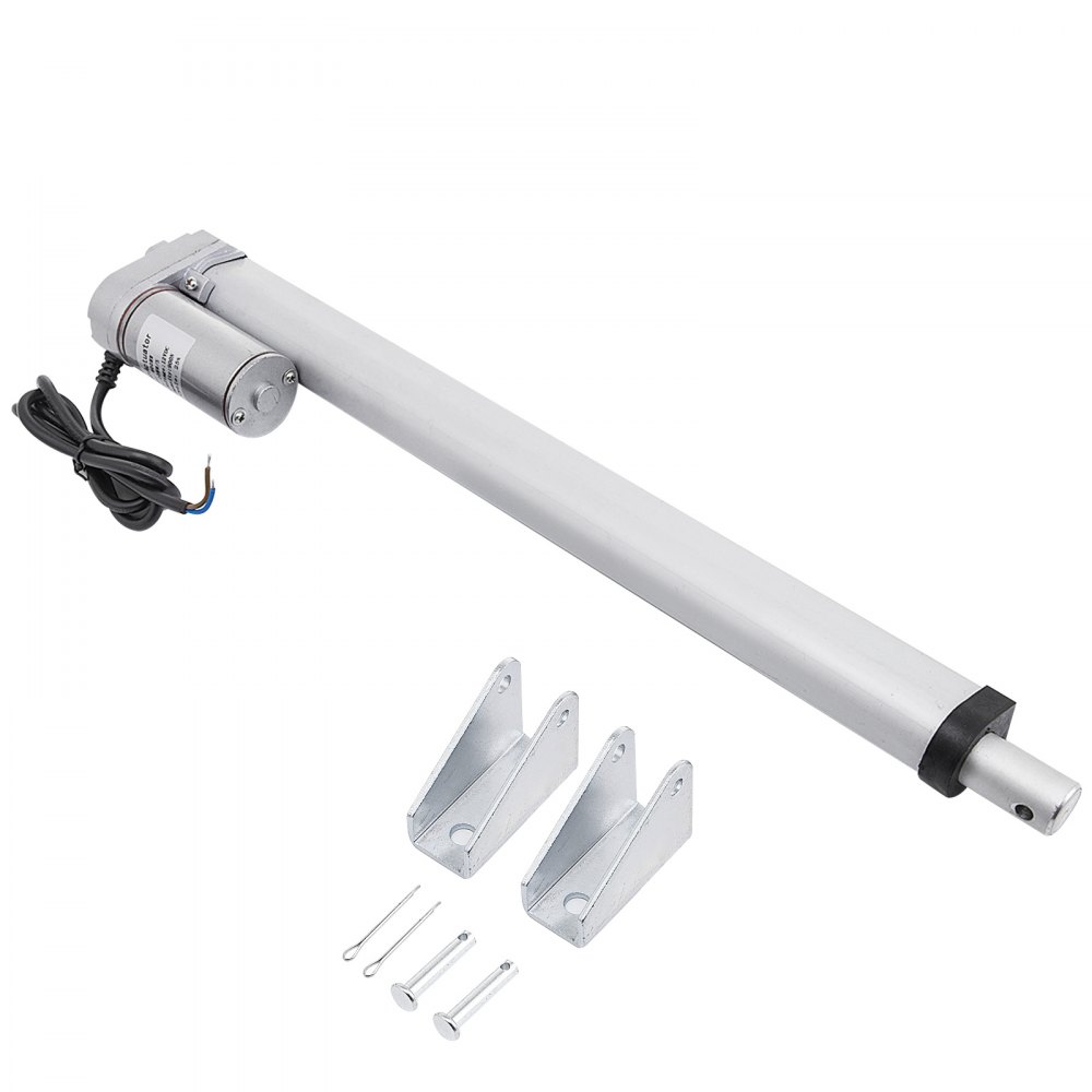 VEVOR stroke linear drive 12 V DC, linear actuator 300 mm electric linear actuator 900 N force, elevator stroke for straight, electric cylinder, spindle drive, lifting cylinder, electric motor bracket 3 A