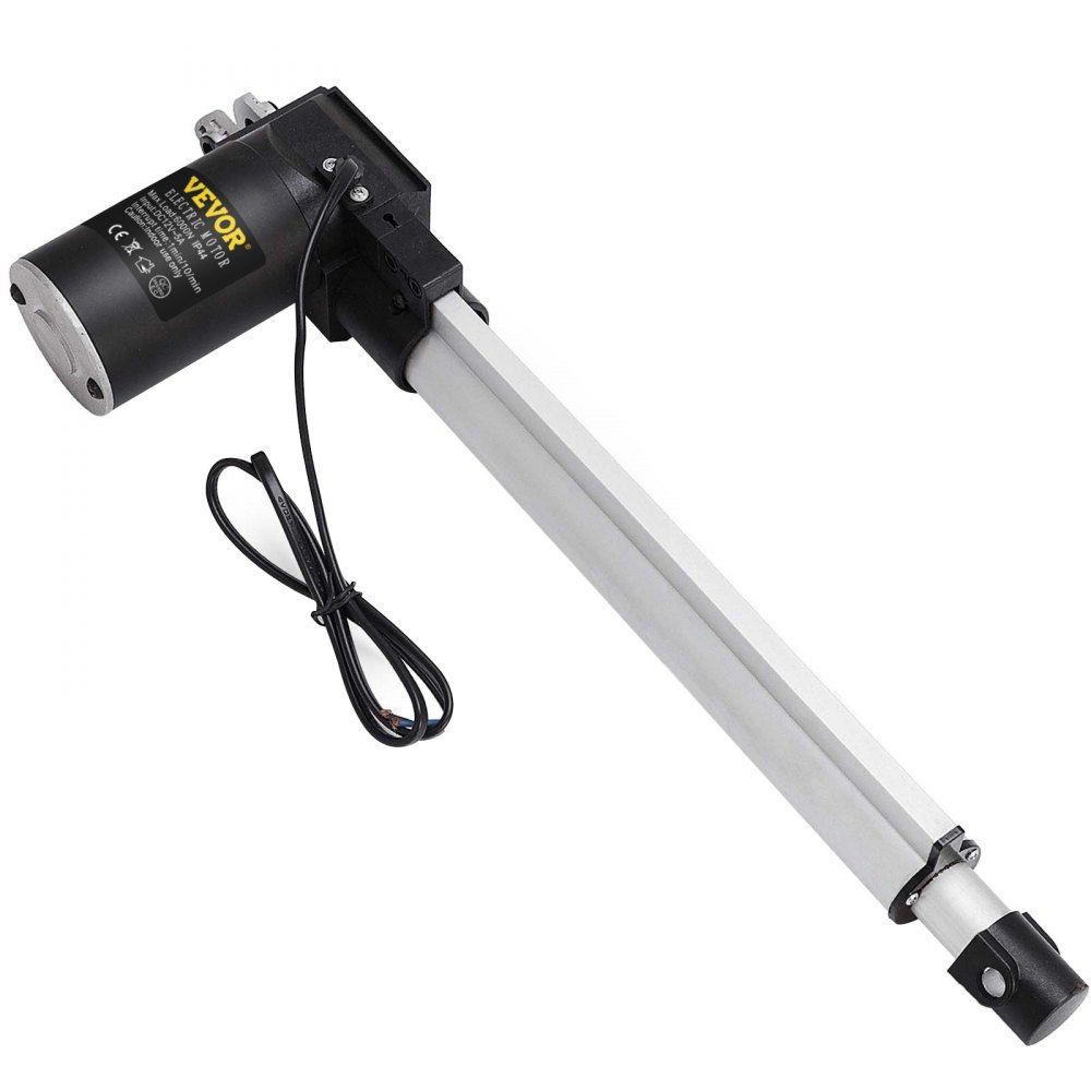 VEVOR Lineaire Actuatoren 12“ Slag Lineaire Actuator gelijkstroom 12V 300mm 6000N Elektromotor Medisch Aluminium