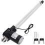 VEVOR stroke linear actuator DC 12 V, linear drive with max. push force 6000 N and pull force 4000 N linear motor 5 mm/s aluminum alloy stroke length 350 mm Ideal for home furniture, hospital & healthcare
