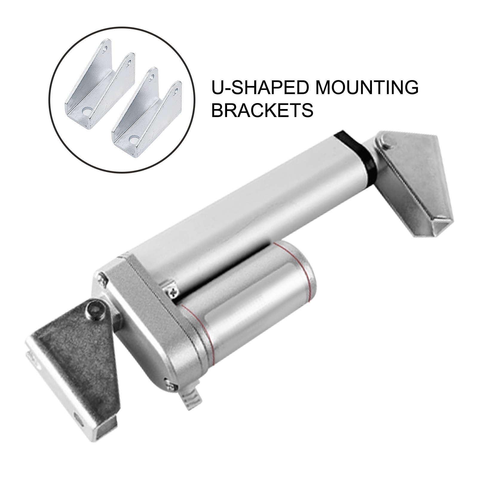 VEVOR stroke linear drive 12 V DC, linear actuator 900 N force electric linear actuator 150 mm, elevator stroke for straight, electric cylinder, spindle drive, lifting cylinder, electric motor bracket 3 A