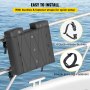 VEVOR T-Top Storage Bag, for 4 Type II Life Jackets, with a Boat Trash Bag, 600D Oxford Fabric Life Vests Storage Bag for Most T-Top Boats, Bimini Tops and Pontoon Tops (Life Jackets not Included)
