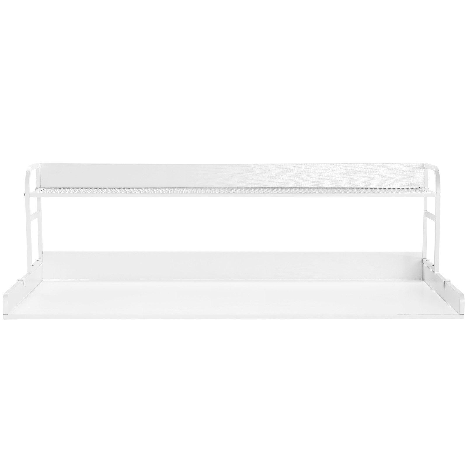 VEVOR Wasmachine en droger aanrechtblad met 2-laags plank (1370 x 700 x 419 mm) Trommelrek met antislip pads, waterbestendig wasrek, wit