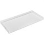 VEVOR Wasmachine- en drogerblad, 1370 x 700 x 69 mm, houten blad, waterbestendige wasmachinehoes met antislippads, voor opbergruimte in de wasruimte, wit