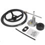 VEVOR Hydraulic Outboard Steering Kit with 11ft Cable SS13712 and 13.6" Steering Wheel, Hydraulic Boat Steering System, Quick Release, Boat Accessories for Travel