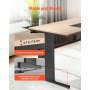 VEVOR L-vormig directiebureau, modern bureau met lades en opbergkast, omkeerbaar bureau van ijzer en hout, draagvermogen 158,7 kg, computerbureau voor werk, studie en schrijven