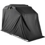 black VEVOR motorcycle shelter with sturdy metal frame, full cover protection.