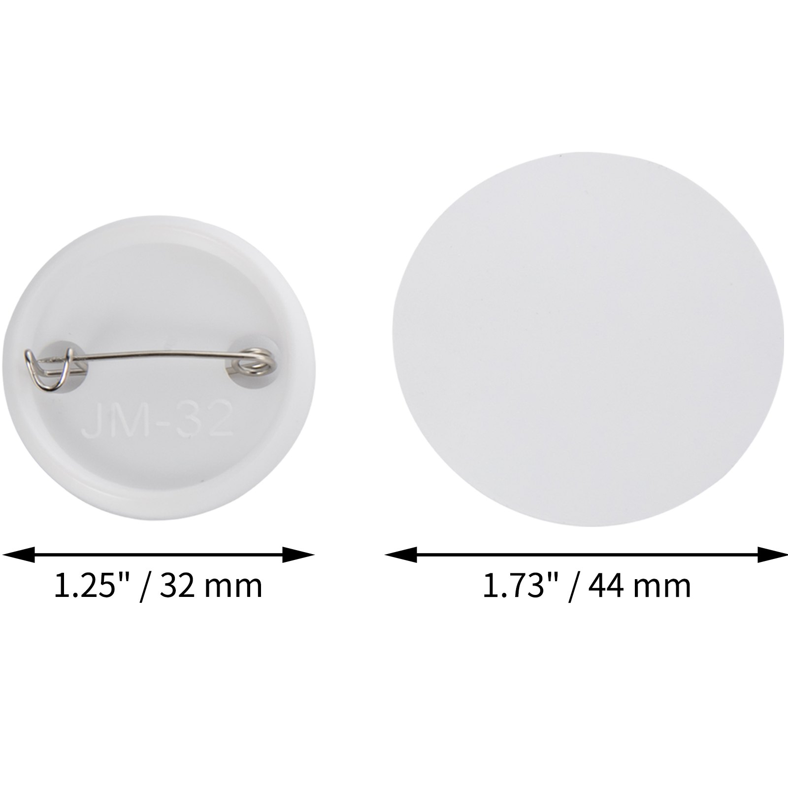 Vevor Diy Blanco Pin Badge Knop Badge Onderdelen Badge Making Kit 32 Mm 500-sets