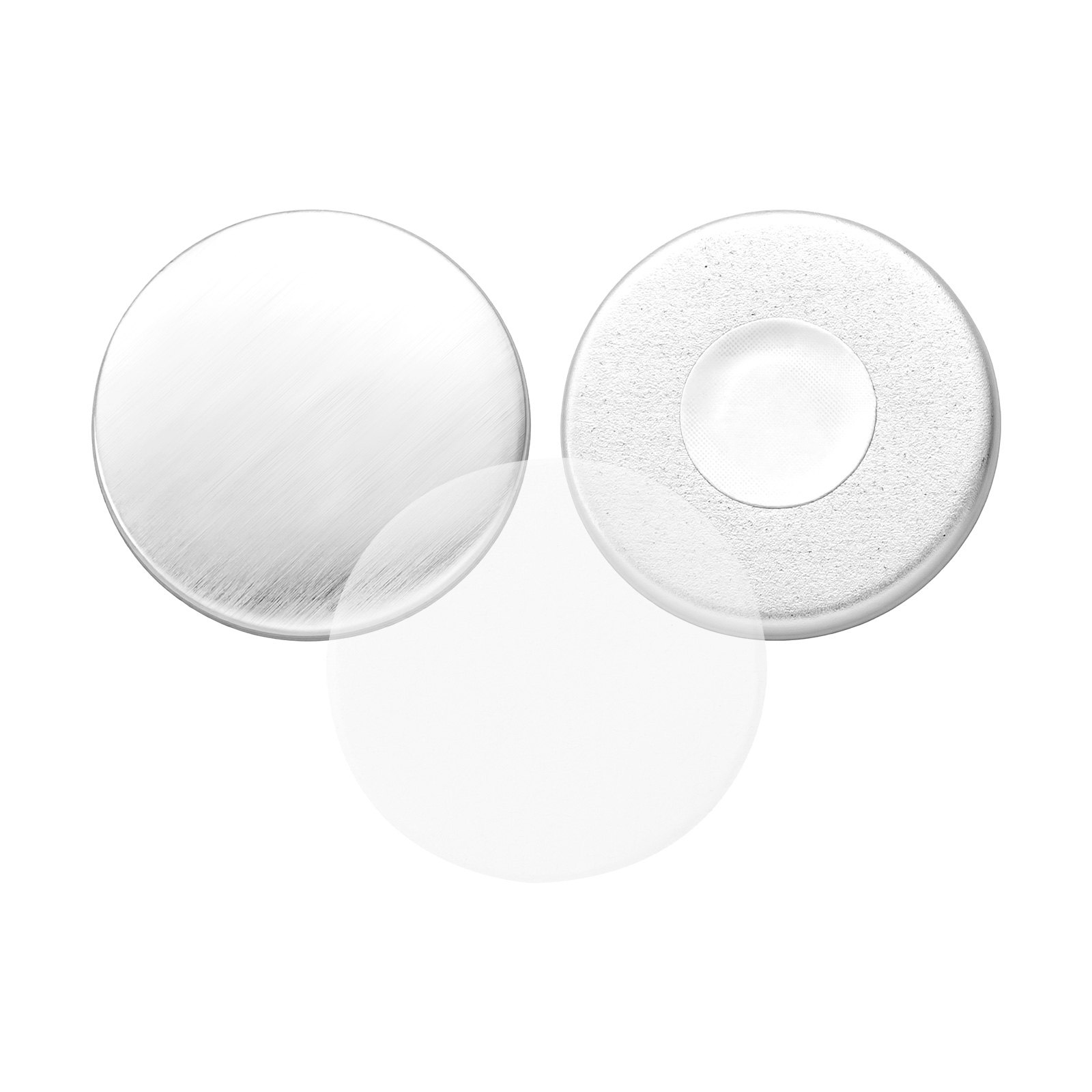 VEVOR koelkastmagneten, set van 50 stuks, 32 mm, accessoires voor knopenmachines, blanco knopen met magnetische achterkant, metalen behuizing, transparante mylarvellen en ronde blanco vellen voor doe-het-zelfprojecten.