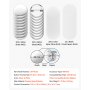 VEVOR Button Blanks 200-delige set, 32 mm, voor buttonmachines met veiligheidsspelden, transparante Mylar-folie en ronde blanco vellen voor doe-het-zelfprojecten thuis, schoolevenementen en individuele studio's.