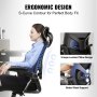 VEVOR Office Chair with Adjustable Lumbar Support, High Back Ergonomic Desk Chair with Adjustable Headrest, 2D Armrest, Ergonomic Office Chair Backrest, Computer Chair for Home Office