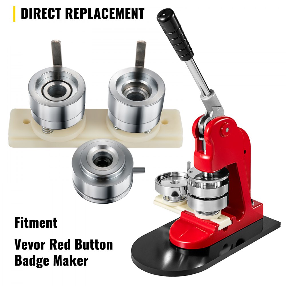 Vevor Badge Ponsen Sterven Aluminium Badge Machinevorm Mal Voor Knop Diy 25 Mm