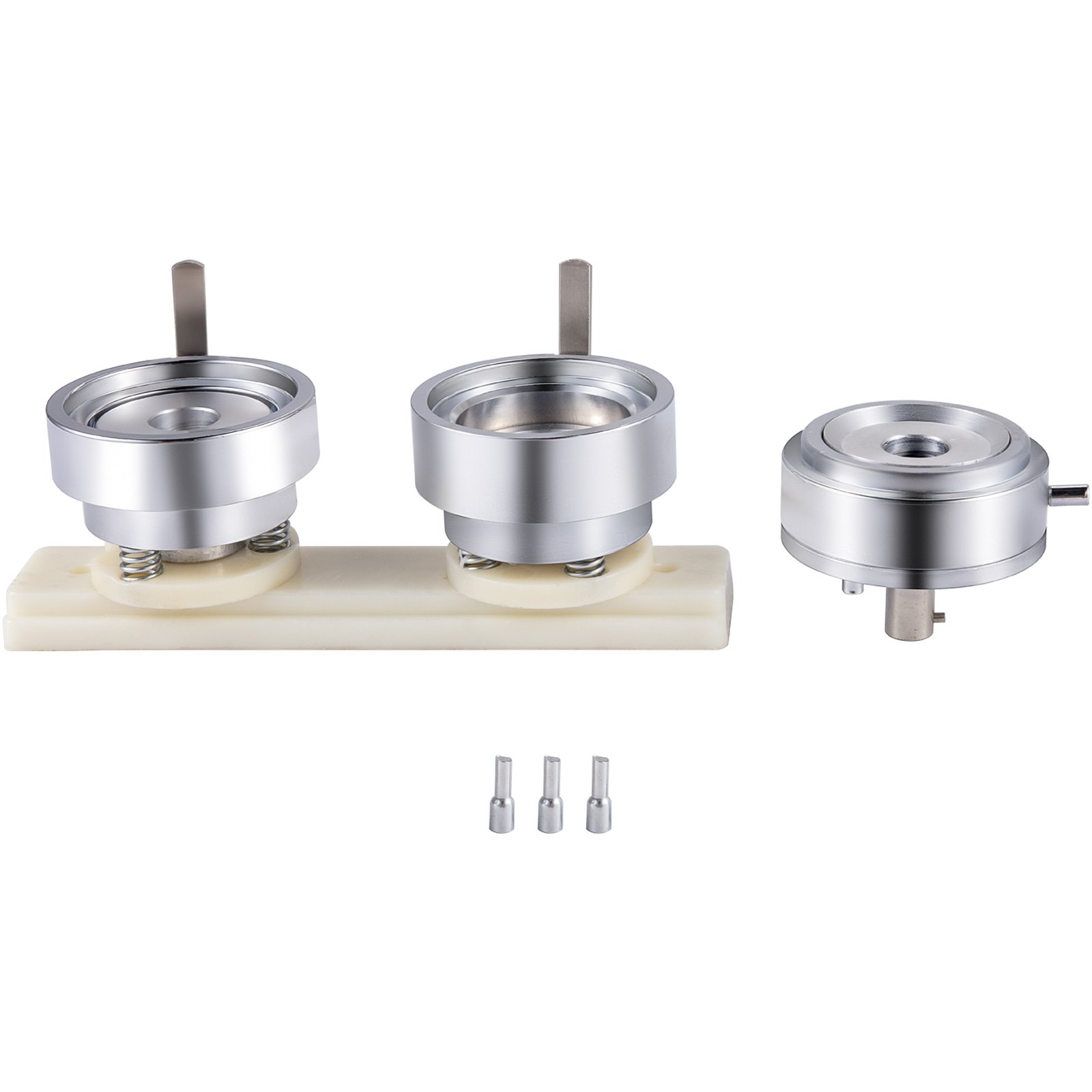 VEVOR Badge Punching Die 1-3/4 inch/44mm Round Punching Die with ABS Slide Button Die Carbon Steel Badge Maker Part Aluminum Alloy Core Compatible with Button Maker Making Machine for DIY Logo Badges